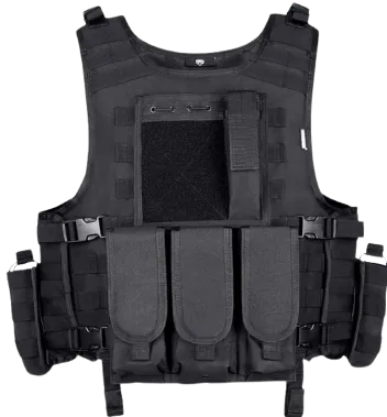 MGFLASHFORCE Tactical Airsoft Vest Adjustable Modular Paintball Vest