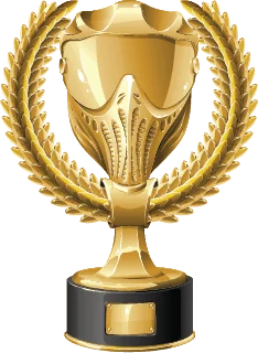 Gold paintball award trophy