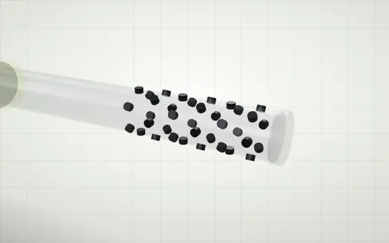 Porting highlighted on a 3D model of a paintball marker