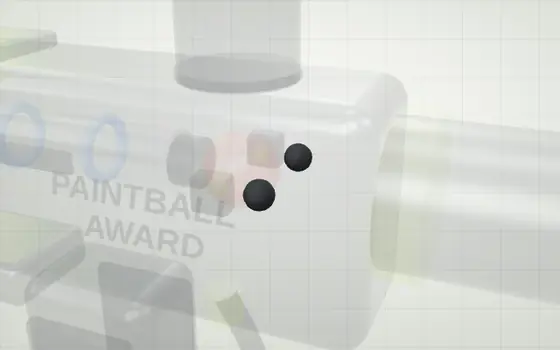 Ball detent highlighted on a 3D model of a paintball marker